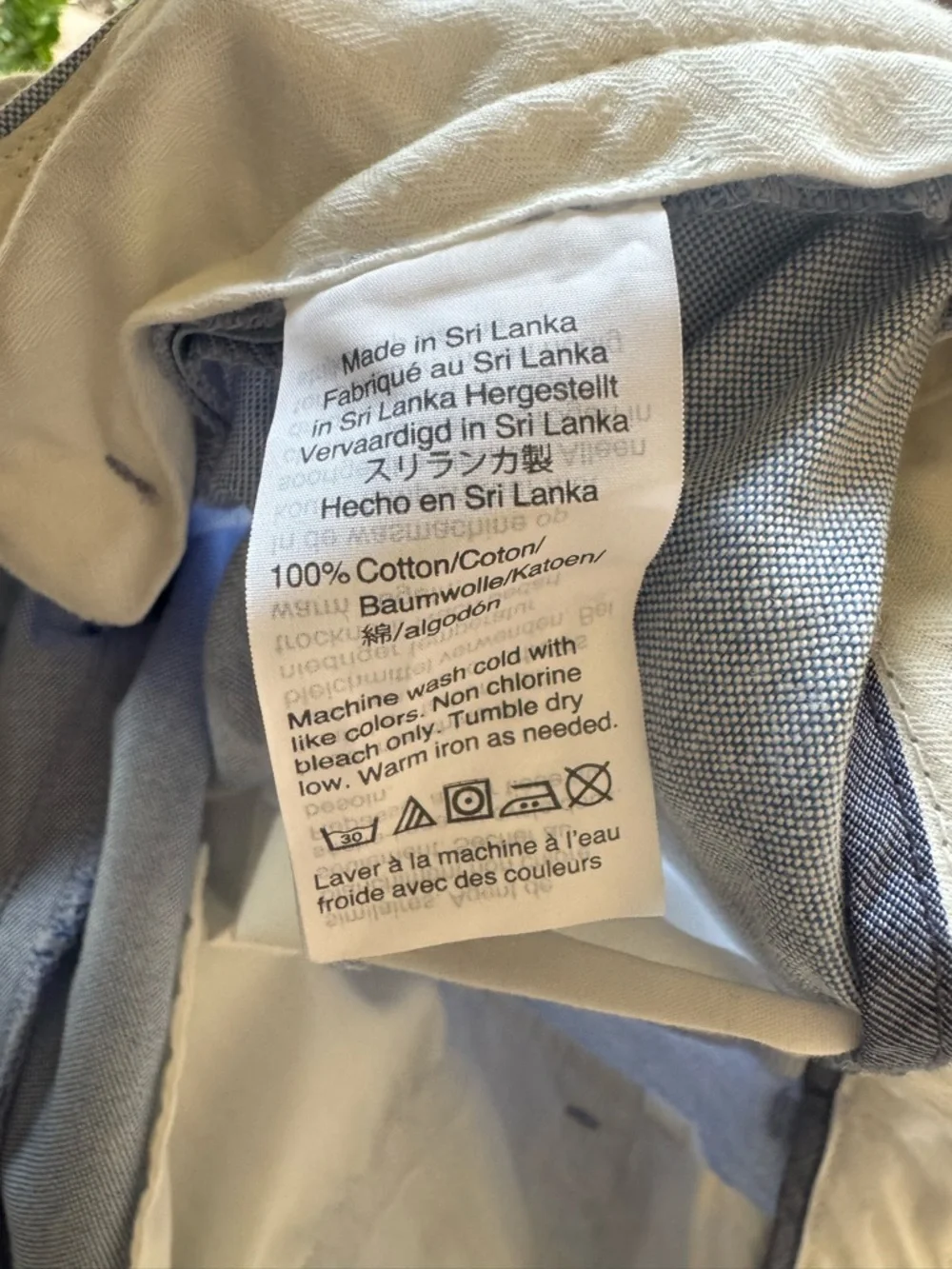 J. Crew Ludlow Slim Suit Dress Pant Light Blue Portuguese cotton oxford 34x32